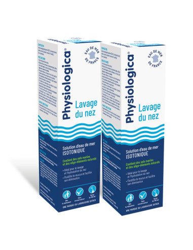 Physiologica Lavage du Nez Spray Isotonique. Lot 2x100ml