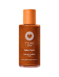 Musc Intime Huile glow pailletée Corps Amber Flower 100ml