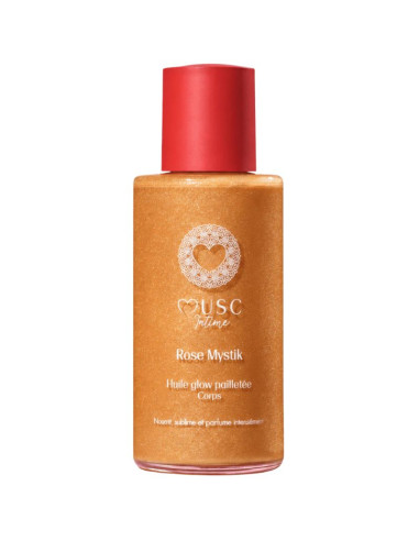 Must Intime Huile glow pailletée Corps Rose Mytik 100ml