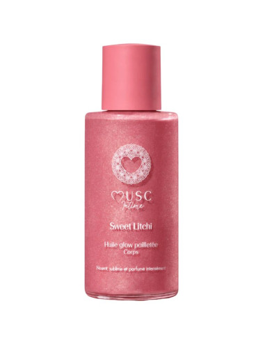 Must Intime Huile glow pailletée Corps Sweet Litchi 100ml