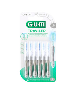 Gum Travler Brossette inter-dentaire de voyage 2.0mm. x6