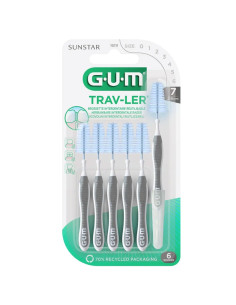 Gum Travler Brossette inter-dentaire de voyage 2.6mm. x6 - gris