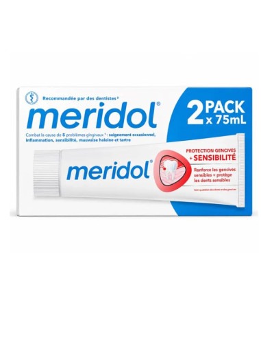 Méridol Soin complet Sensibilté Lot de 2x75ml