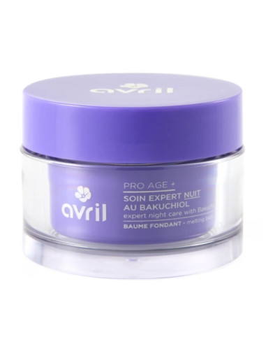 Avril Pro Age + Soin Expert Nuit Bakuchiol Baume Fondant. Pot rechargeable 50ml
