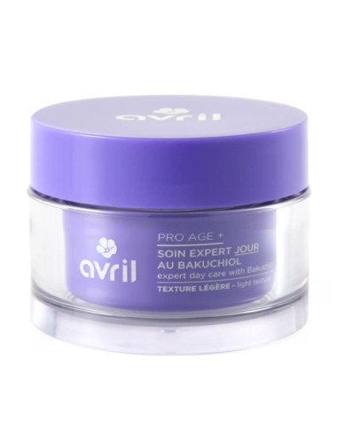 Avril Pro Age + Soin Expert Jour Bakuchiol Texture légère. Pot rechargeable 50ml