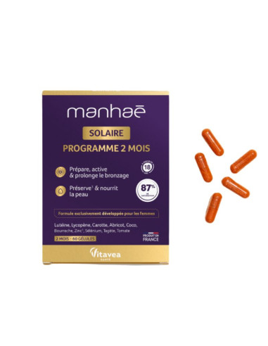 Manhaé Solaire. 60 gélules