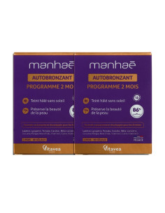 Manhaé Autobronzant. 2x60 gélules