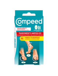Compeed Pansements ampoules Assortiment x10pansements