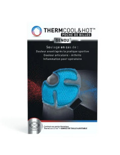 Thermcool & hot Poche de billes Genou 37.5x25.5cm