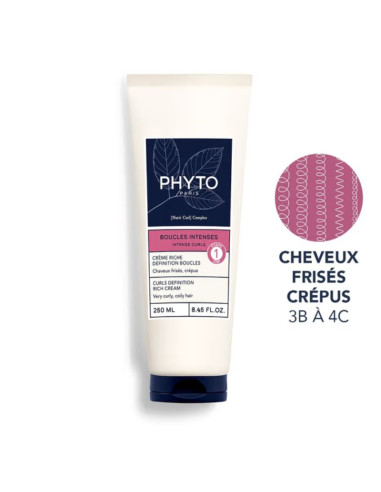 Phyto Boucles Intenses Crème Riche Définition Boucles Leave-In 250ml