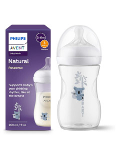 Avent Biberon Natural Koala 3-6mois  260ml