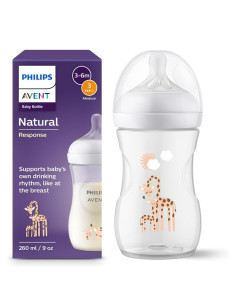Avent Biberon Natural Girafe 3-6mois  260ml