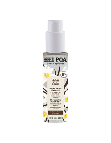 Hei Poa Tahiti Detox Brume Détox Démêlante Spray Cheveux 100ml