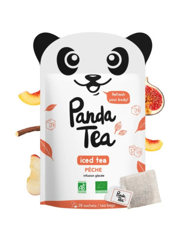 Panda Tea Detox Infusion à froid Pêche x28sachets