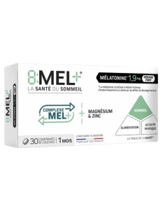 8:MEL+ Comprimé Mélatonine Complexe MEL+ 1,9mg 30 Comprimés