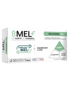 8:MEL+ Comprimé Mélatonine Complexe MEL+ 1mg 30 Comprimés
