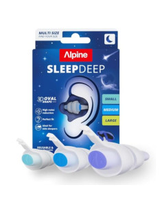 Alpine SleepDeep Bouchons d'Oreilles Sommeil Multisize