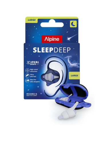 Alpine SleepDeep Bouchons d'Oreilles Sommeil Taille L