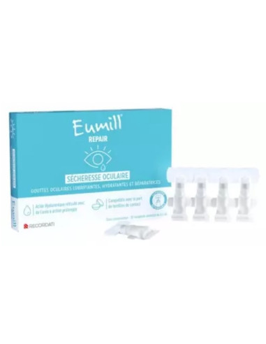 Eumill Repair Gouttes Oculaires Sécheresse. 10 Monodoses 0,5ml