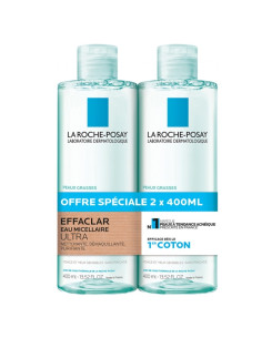 La Roche Posay Effaclar Eau Micellaire. Lot 2x400ml