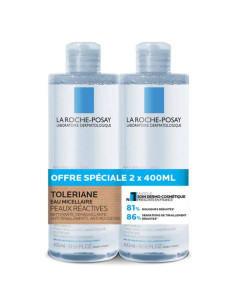 La Roche Posay Eau Micellaire Ultra Peaux Réactives. Lot 2x400ml