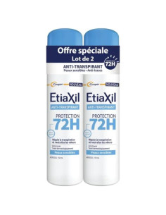 Etiaxil Antitranspirant Pro 72H. Lot 2 Aérosols de 150ml