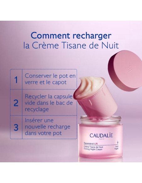 Caudalie Resveratrol Lift Crème Tisane de Nuit Recharge