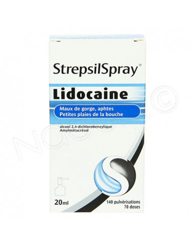 StrepsilSpray Lidocaine Maux de Gorge