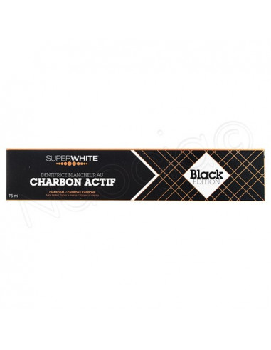 Superwhite Black Edition Dentifrice Blancheur au Charbon Actif. 75ml