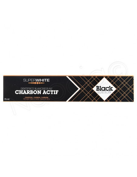 Superwhite Black Edition Dentifrice Blancheur au Charbon Actif. 75ml