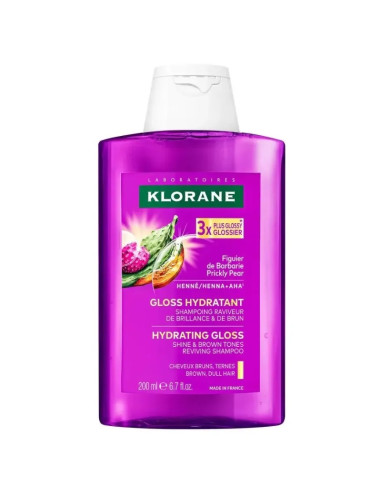 Klorane Gloss Hydratant Shampooing Raviveur de brillance & de brun. 200ml