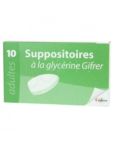 Suppositoires à la glycérine Gifrer B/10