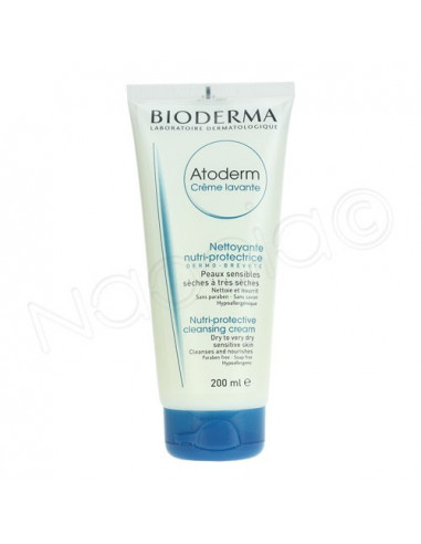 Atoderm Crème Lavante Nettoyante Nutri-Protectrice. Tube 200ml