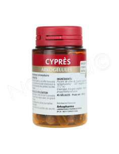Arkogélules Cyprès - Circulation. 45 gélules