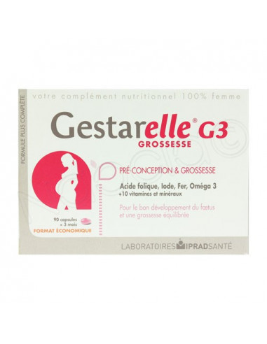Gestarelle G3 Grossesse Pré-conception. Boite 90 capsules