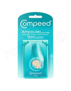 Compeed Ampoules aux orteils x8 pansements