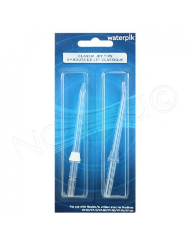 Waterpik Embouts de Jet Classique. x2 embouts pour Modèle WP100 et 300