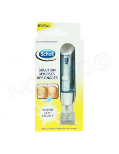 Scholl Solution Mycoses des Ongles. Système 2en1 5 limes + solution liquide 3