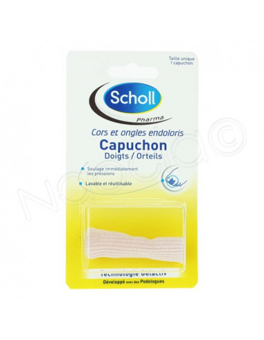 Scholl Capuchon Doigts/Orteils Cors et ongles endoloris. x1 capuchon