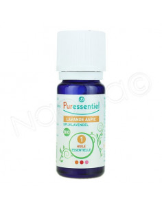 Puressentiel BIO Huile Essentielle Lavande Aspic HEBBD. Flacon 10ml