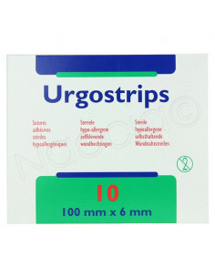 Urgostrips Sutures Adhésives Stériles Hypoallergéniques x10