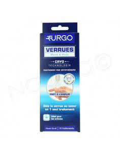 Urgo Verrues Mains & Pieds Traitement Cryothérapie. Flacon 20ml