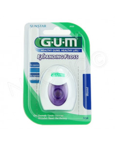 Gum Expanding Floss Fil dentaire Ciré 30m