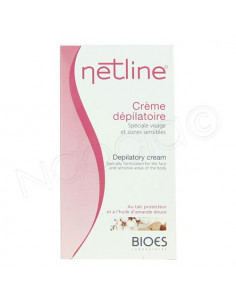 Netline Crème Dépilatoire Visage & Zones Sensibles. Tube 75ml