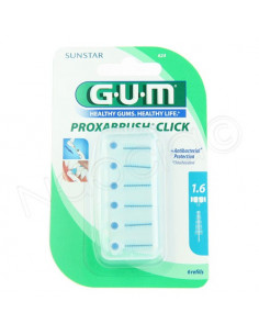 Gum Proxabrush click Recharge 1.6mm x6
