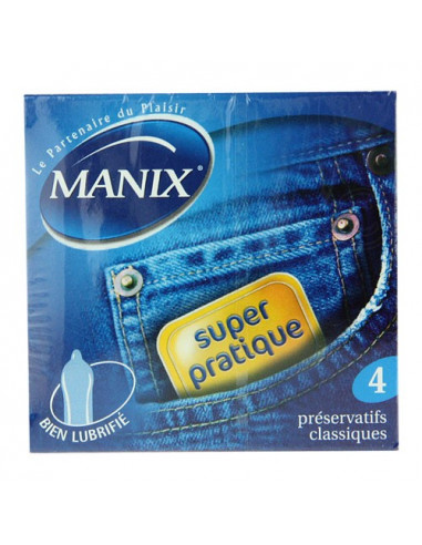 Manix Super Pratique Préservatifs Classiques x4