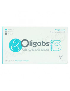 Oligobs Grossesse Oméga 3. Boite 30 comprimés - 30 capsules