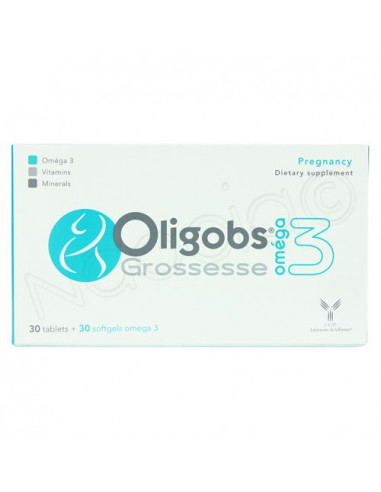 Oligobs Grossesse Oméga 3. Boite 30 comprimés - 30 capsules