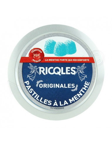 Ricqles Pastilles à la menthe Originales Boite 50g