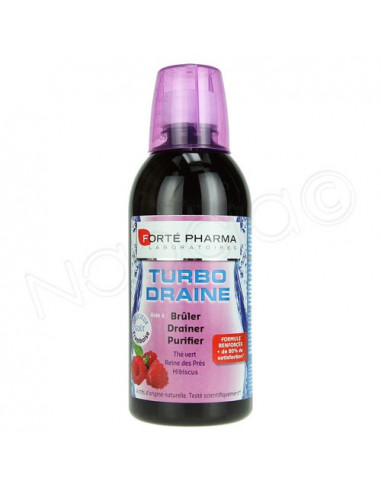 FORTE PHARMA MINCEUR Turbo Draine. Goût Framboise. Bouteille 500ml